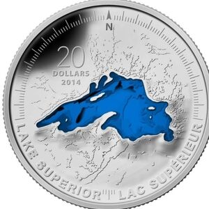 RCM 2015 $20 Lake Superior Silver Coin